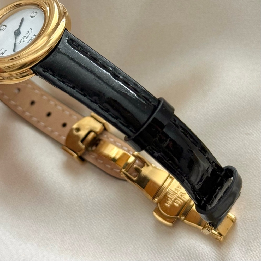 AUTHENTIC RARE VINTAGE CARTIER TRINITY WATCH - WITH BOX & EXTRA LEATHER STRAPS - Picture 6 of 15